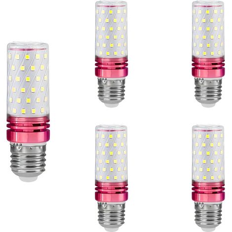 E27 12W 6000K Kaltweiße LED-Lampe, 5er-Pack  Entspricht 100W, 360°-Beleuchtung, nicht dimmbar, flimmerfrei. Ideal für Wohnzimmer, Schlafzimmer und Esszimmer. [Energieklasse F] (1/5)
