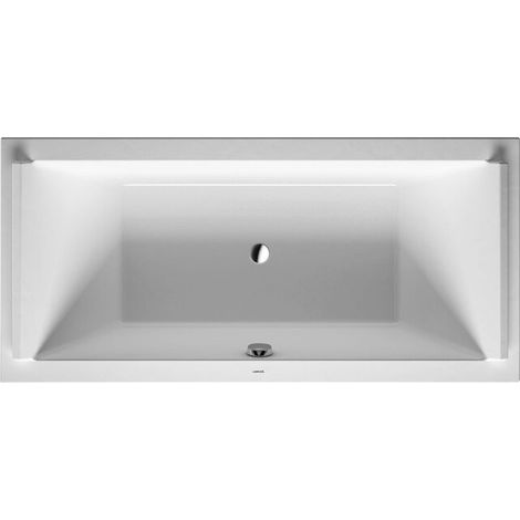 Baignoire rectangulaire STARCK 2 dossier incliné 1900x900mm blanc