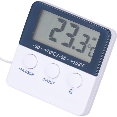 Thermomètre Hygromètre 2 en 1 Mode ℃/℉ Haute Précision Alarme Température Max/Min (1/5)