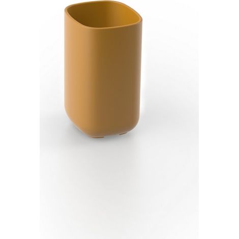 Metaform - Porta spazzolini da appoggio Zafferano in Resine Termoplastiche Mod. Pod (1/2)