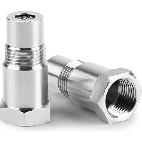 2 Pièces Adaptateur D'extension de Capteur D'oxygène, D'Oxygène Pour Extender Entretoise, M18 x1.5, 45mm Sonde Lambda Adaptateur Pour Les Systèmes D'échappement des Moteurs Automobiles (1/5)