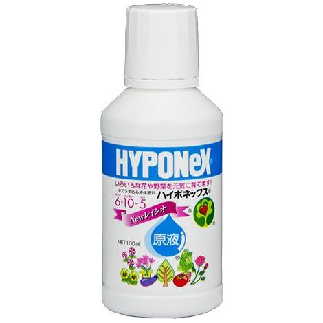 Hyponex liquido giapponese, NPK 6-10-5 (160 ml), concime per bonsai