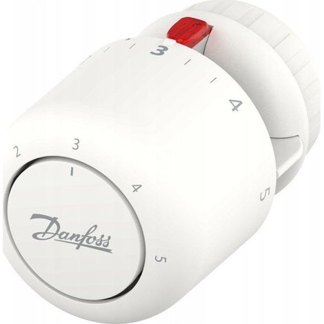 Danfoss Aero moderne kompakte Thermostatventil in Weiß