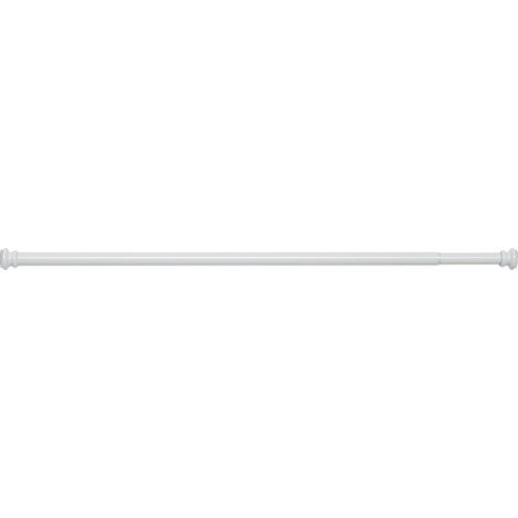 Gedy Barra para Cortina de Ducha Extensible 105-240 cm Blanco Aluminio Diámetro 25 mm
