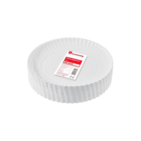 Assiettes en carton TGE 23 cm, lot de 100