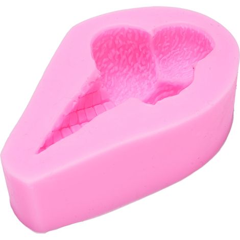 Eiscreme-Fondantform, wiederverwendbare, antihaftbeschichtete Silikon-Fondantform für Kuchendekoration (1/5)
