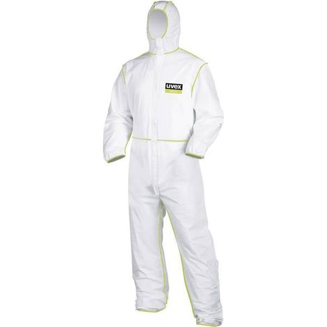 uvex 9871012 Tuta di protezione monouso 5/6 comfort Taglia: XL Bianco
