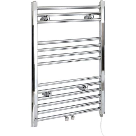 Hudson Reed Neva - Sèche-Serviettes Design Électrique Moderne - Raccordement Central - Chromé - 80.3 cm x 50 cm
