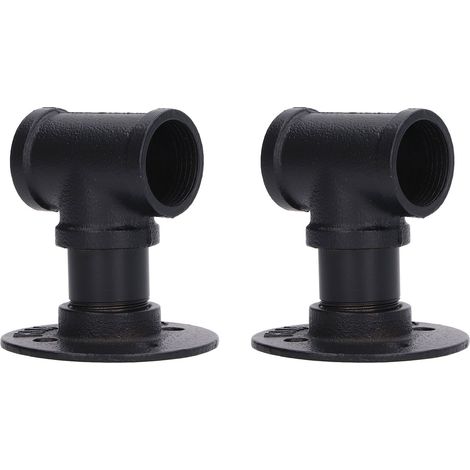 Lot de 2 porte-bouteilles mural en acier, support à vin suspendu avec vis, étagère design tuyau pour bouteille de vin et boissons (1/5)