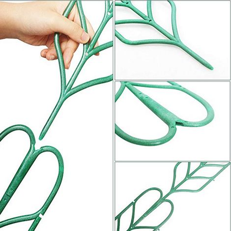 Tuteur pour plantes grimpantes de jardin, treillis en plastique à faire soi-même pour plantes en pot (1/3)