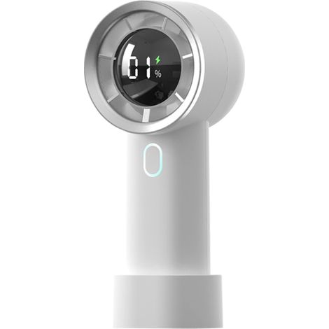 Ventilador turbo portátil, pequeño ventilador de escritorio/bolsillo con 100 ajustes de velocidad continuos, recargable por USB, para uso en interiores y exteriores.