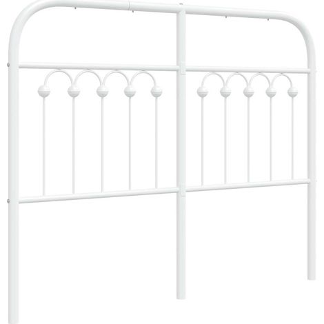 Maison Exclusive - Testiera di Ricambio in Metallo Bianco 120 cm