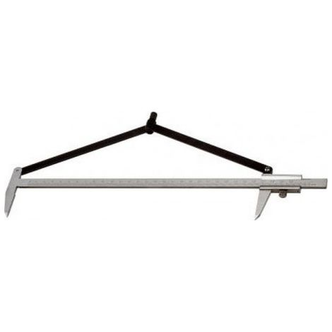 Pied à coulisse de traçage, Plage de mesure : 200 mm, Pour Ø de cercle 400 mm, Vernier 1/10 mm