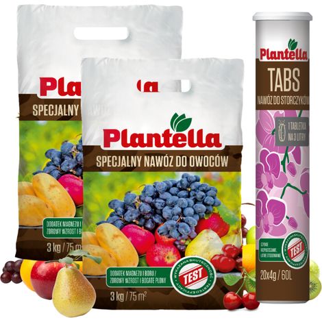 PLANTELLA Fertilizzante per alberi da frutto, patate, Bor 3kg x2 + GRATIS (1/5)