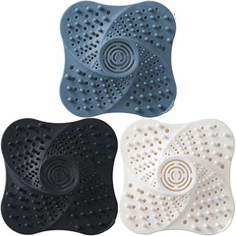 EASYCOMFORT 3 Paquet Douche Drain Attrape-Cheveux Filtre a Cheveux Filtre Vidange Filtre Bain Silicone Tube Drain Attrape-Cheveux Bouchon Filtre avec Ventouse pour Salle De Bain (1/5)