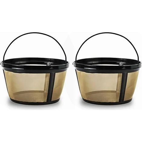 Panier-filtre à café réutilisable en acier inoxydable pour machines à café, porte-filtres ou cafetière à filtre.-AquaForge (1/5)