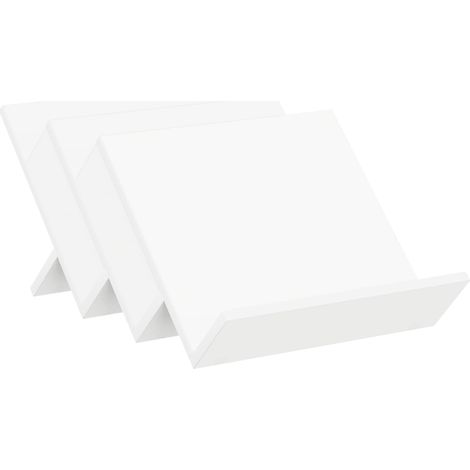 Étagère à magazines Blanc 53 x 40 x 28,5 cm Bois d'ingénierie