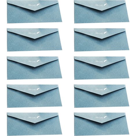 Enveloppe Vintage - Papier Couleur Royal Blue - Pour Invitation Mariage Et Carte D Anniversaire - 10 Pièces (1/5)