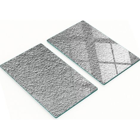 Paneles de cocina de vidrio templado con textura decorativa de pared, 2x30x52 cm