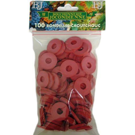 100 Rondelle in Gomma Tappo Meccanico - Tappatura Jocondienne
