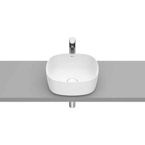 Lavabo de sobre encimera FINECERAMIC® 370 mm SOFT INSPIRA - ROCA Color: Blanco mate