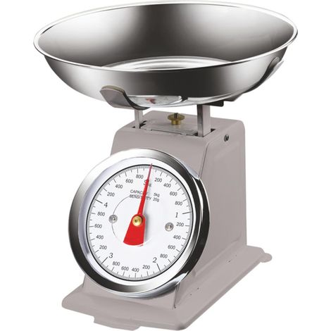 Bilancia Meccanica Analogica da Cucina in Metallo Atlas Vintage 5Kg Grigio (1/4)