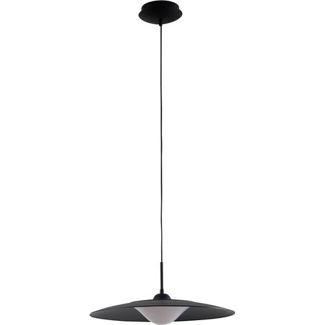 Lucande Lámpara colgante 'Foco' en Negro de Metal