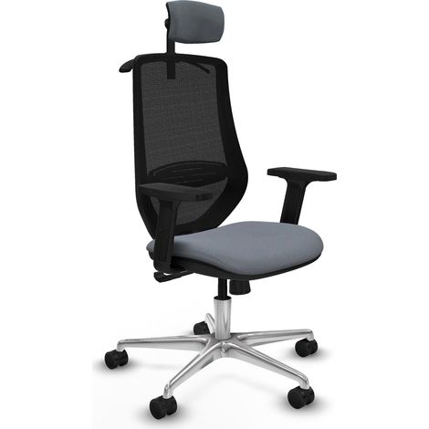 Piqueras y Crespo Mardos Chaise de bureau gris confortable (1/3)