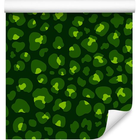 Papel pintado de cuero verde botella, lima y verde, 50x1000 cm (1/5)