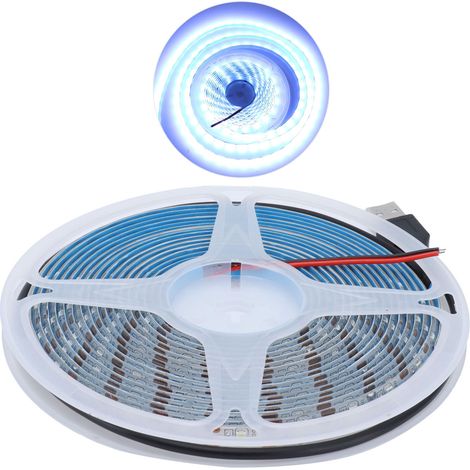 Bandeau LED 5M étanche 15W 5V USB flexible, blanc pur, décoration intérieure de centre commercial (1/5)