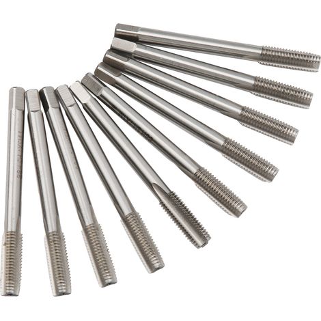 10-teiliges Gewindebohrer-Set mit gerader Nut, HSS-Maschinengewindebohrer, Gewindeschneidwerkzeug M7 x 1 (1/5)