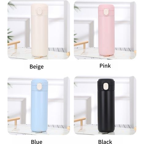Bouteille Thermos sous vide de 400mL, flacon d'eau thermique Portable, anti-fuite, flacons en acier inoxydable pour voyage, salle de sport en plein air, Fitness. (1/5)