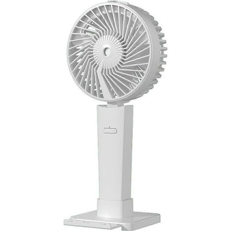 Ventilateur portable silencieux, mini ventilateur rechargeable USB avec brumisateur intégré et lumière LED (1/5)
