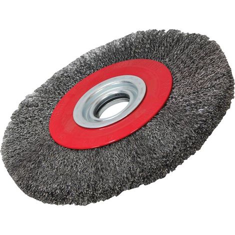 Faithfull 0320032130 Wire Wheel 200 x 25mm, 32mm Bore, 0.30mm Wire FAIWBWW200 (1/2)