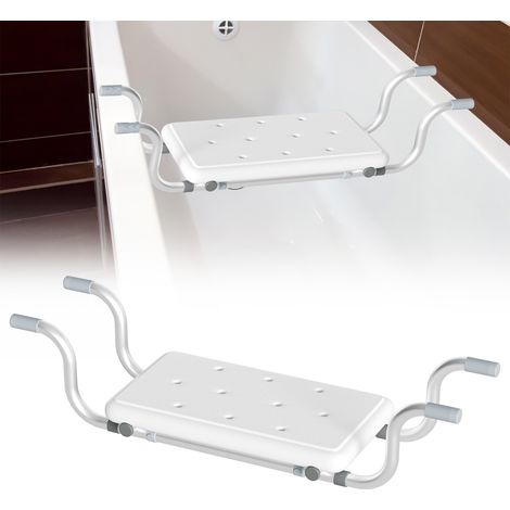 Jiubiaz Badewannenbrett Badewannensitz Erwachsene Senioren Dreistufige Verstellung 72/77/82 cm Wannenbrett zum Sitzen PP-Material Sitzbrett (1/5)