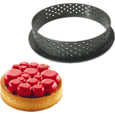 Cercle à mousse en plastique, moule à tartelettes et à gâteaux ronds, outils de pâtisserie (1/4)