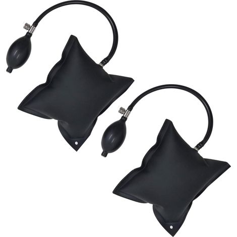 Coussin pour Soulever,2 pcs Gonflable Pompe à Air Coussin TPU Outillage Auto Accessoire Coussins d'air de Soutiens pour Portes Fenêtres Meubles Réfrigérateur Noir 20 INCH (1/5)
