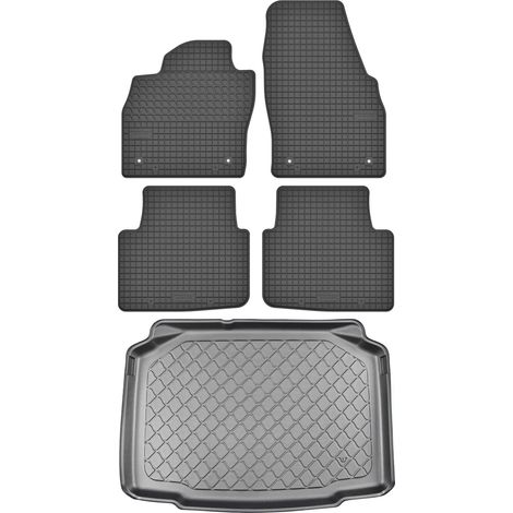 Skoda Kamiq SUV desde septiembre de 2019. Juego de alfombrillas de goma para coche + alfombrilla para maletero. (1/5)