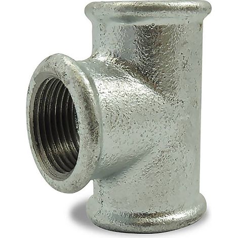Té égal 90° galvanisé femelle femelle femelle en fonte malléable 1''1/2 (1/2)