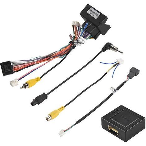 Adaptateur de faisceau de câblage d'alimentation Android 16 broches + boîtier Canbus pour autoradio Peugeot 3008/2008/Cit (1/5)