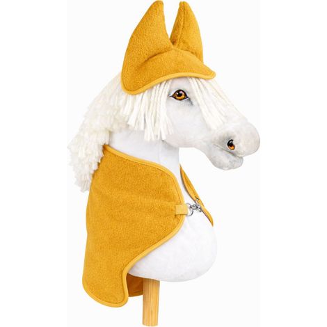 Ensemble universel Hobby Horse A4 et A5 : couverture polaire + cache-oreilles - Moutarde (1/5)