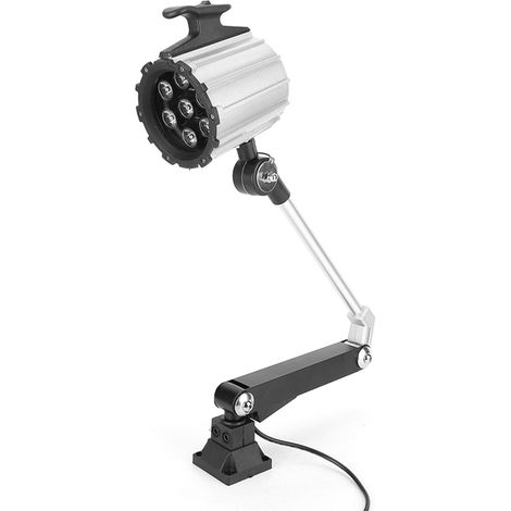 LED-Arbeitsleuchte mit langem, verstellbarem Arm und Schraubbefestigung für Dreh- und CNC-Fräsmaschinen, 7 W, 24 V (1/5)