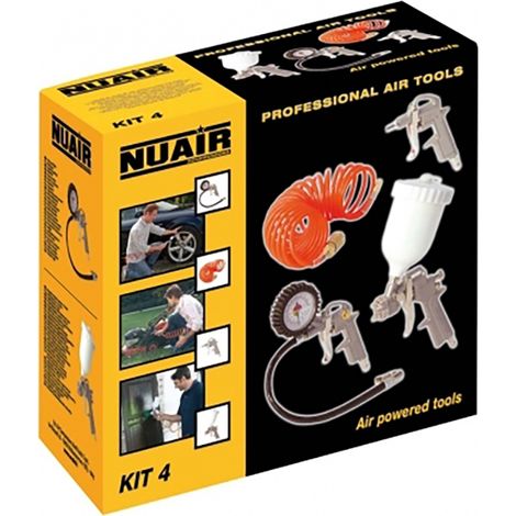 Kit Pistolas Pintar 4 Piezas Nuair AIRUM