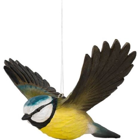 Décobird Mésange bleue en plein vol (1/3)
