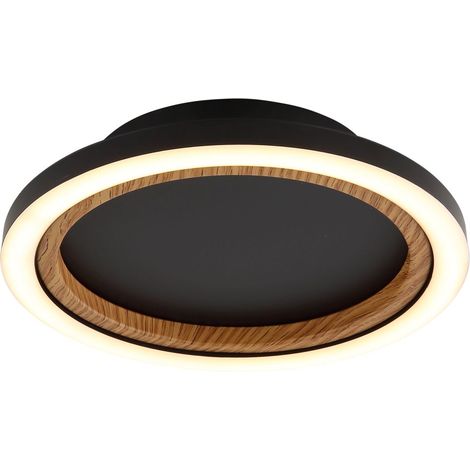 Globo - plafón - DAKARI I - negro - metal - Ø 21cm - LED - 67356D