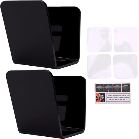 Lot de 2 porte-gants de baseball, support mural de boxe, sans perçage, préserve la forme pour chambre à coucher, vestiaire, noir (1/5)
