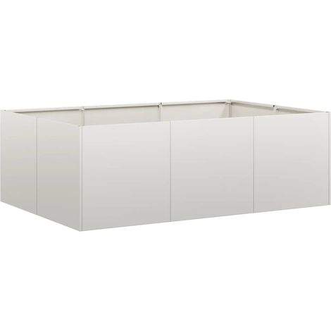 vidaXL Jardinière 120x80x40 cm acier inoxydable