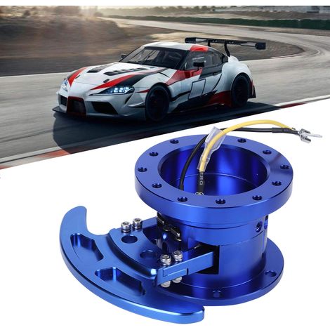 Kit de moyeu à dégagement rapide pour volant de course inclinable et réversible, adaptateur amovible, bleu (1/5)