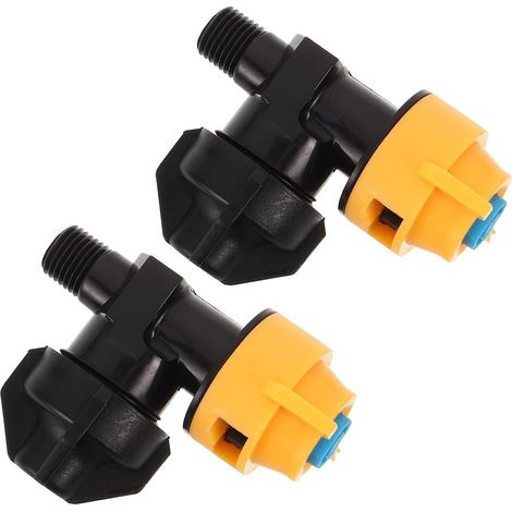 Lot de 2 buses de brumisation pour l'élevage - Tête d'arrosage anti-goutte pour le refroidissement des pâturages - Raccord de pulvérisation pour l'humidification des étables, (1/5)