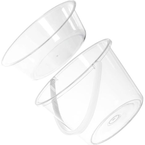 1ensemble Seau Transparent avec Couvercle pour Lavage De Visage Et Autres Usages Léger Et Portable Design Pratique pour Propreté Facilité Utilisation (1/5)